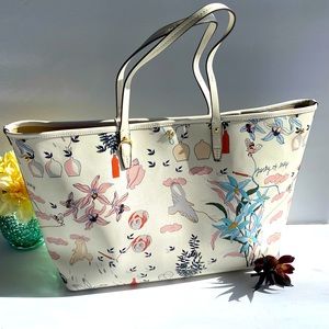 👜New Tory Burch Purse Textured Ivory Leather